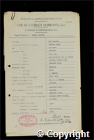 Workmen’s Compensation Act form for Enoch Leivers, aged 29, Haulage Hand at New Langley Colliery