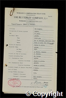 Workmen’s Compensation Act form for Ernest E. Steadman, aged 52, Packer at New Langley Colliery