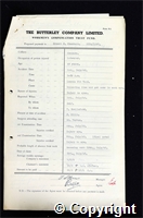 Workmen’s Compensation Act form for Ernest H. Chambers, aged 46, Labourer at Ormonde Colliery