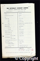 Workmen’s Compensation Act form for Leslie Lilley, aged 38, Filler at Ormonde Colliery