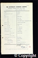 Workmen’s Compensation Act form for Arthur Palfreyman, aged 42, Filler at Ormonde Colliery