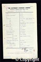 Workmen’s Compensation Act form for Cyril Robinson, aged 35, Filler at Ormonde Colliery