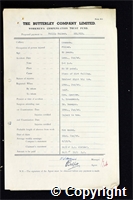 Workmen’s Compensation Act form for Philip Walker, aged 50, Filler at Ormonde Colliery