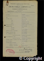 Workmen’s Compensation Act form for Isaac Grainger, aged 39, Washery Attendant at Ormonde Colliery