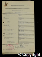 Workmen’s Compensation Act form for Henry Hicking, aged 38, Filler at Ormonde Colliery