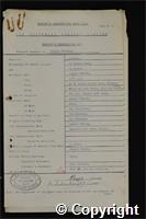 Workmen’s Compensation Act form for George Statham, aged 42, At Loader Head at Ormonde Colliery