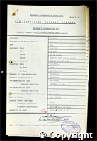 Workmen’s Compensation Act form for George V. Smith, aged 33, Borer at Ormonde Colliery