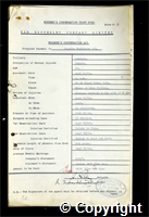 Workmen’s Compensation Act form for Charles Wadkinson, aged 47, Ripper at Ormonde Colliery