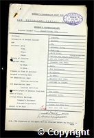 Workmen’s Compensation Act form for Joseph Cross, aged 35, Erector at Ormonde Colliery