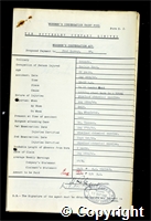 Workmen’s Compensation Act form for Fred Harvey, aged 20, Haulage Hand at Ormonde Colliery