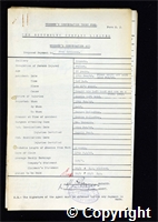 Workmen’s Compensation Act form for Fred Robinson, aged 37, Filler at Ormonde Colliery
