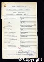 Workmen’s Compensation Act form for Joseph Thorpe, aged 37, Filler at Ormonde Colliery