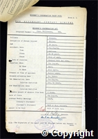 Workmen’s Compensation Act form for Charles Williamson, aged 49, Filler at Ormonde Colliery