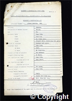 Workmen’s Compensation Act form for Albert Buckley, aged 55, Filler at Ormonde Colliery