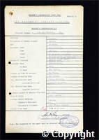 Workmen’s Compensation Act form for John Henry Chambers, aged 48, Ripper at Ormonde Colliery