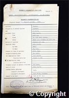 Workmen’s Compensation Act form for Reginald Allsop, aged 41, Banksman at Ormonde Colliery