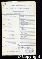 Workmen’s Compensation Act form for Percy Fletcher, aged 48, Onsetter at Ormonde Colliery