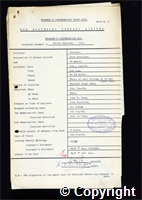 Workmen’s Compensation Act form for Walter Garrard, aged 58, Face Dataller at Ormonde Colliery