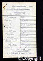 Workmen’s Compensation Act form for George Green, aged 37, Filler at Ormonde Colliery