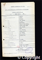 Workmen’s Compensation Act form for Ernest Hanlon, aged 50, Filler at Ormonde Colliery