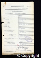 Workmen’s Compensation Act form for Eric Haynes, aged 23, Filler at Ormonde Colliery