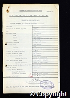 Workmen’s Compensation Act form for John A. Hazeldine, aged 37, Cutter at Ormonde Colliery