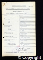 Workmen’s Compensation Act form for William Henry Holmes, aged 53, Packer at Ormonde Colliery