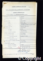 Workmen’s Compensation Act form for William Julian, aged 44, Filler at Ormonde Colliery