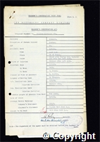 Workmen’s Compensation Act form for William Kirkland, aged 44, Packer at Ormonde Colliery