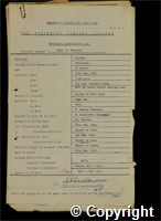 Workmen’s Compensation Act form for Charles F. Parrott, aged 36, Cutterman at Ripley Colliery