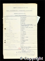 Workmen’s Compensation Act form for Charles Francis Priestley, aged 34, Cutterman at New Langley Colliery
